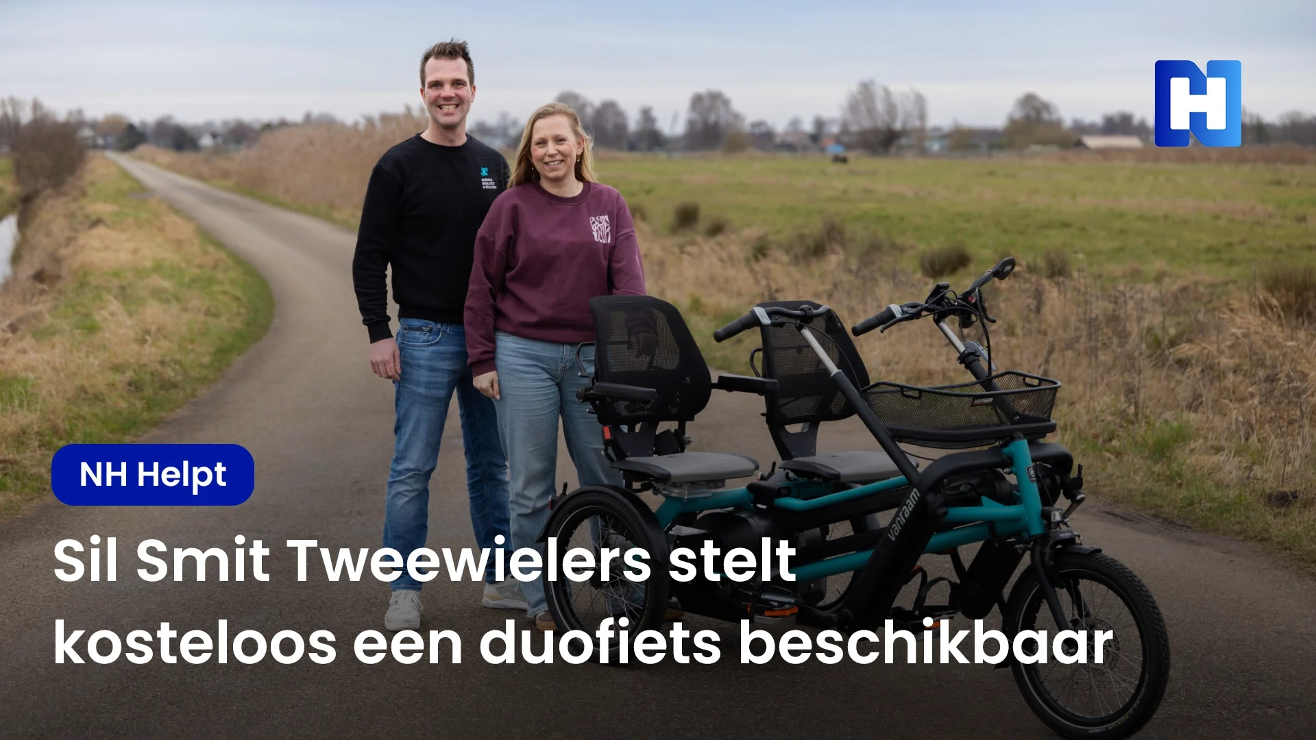 NH Helpt Sil Smit Tweewielers stelt kosteloos een duofiets beschikbaar
